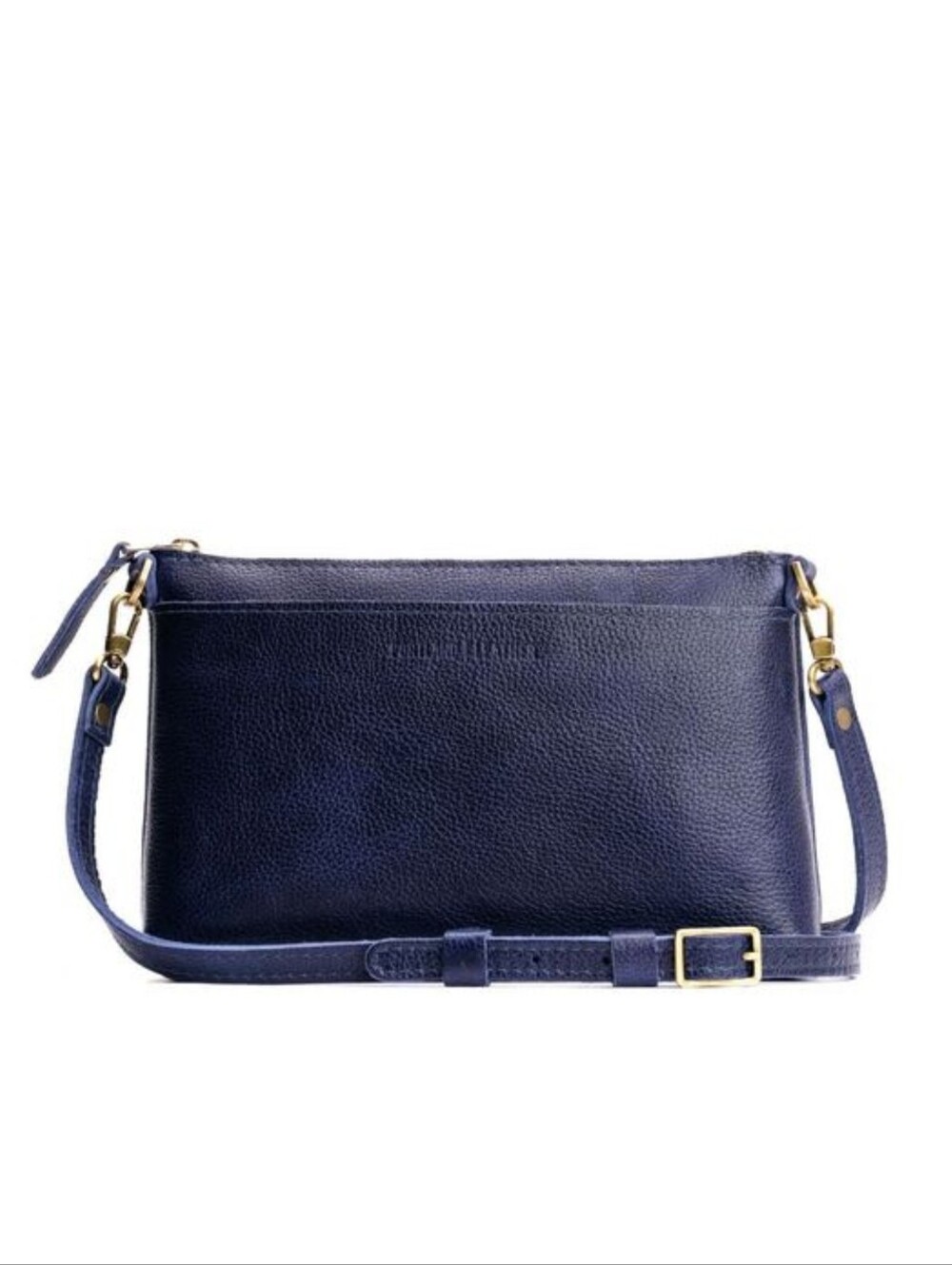 New Portland Leather Goods PLG Classic Poppy Crossbody Cobalt Blue